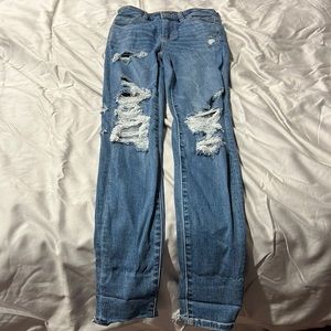 American Eagle distressed skinny jeans